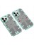iPhone 13 Pro Kılıf Mekanik Bumper Kapak - Yeşil - CRM2307-4443 1