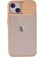 iPhone 13 Kılıf Palm Buzlu Kamera Sürgülü Silikon - Pembe - CRM1126-2763 1