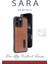 iPhone 16 Pro Kılıf Sara Kartvizitli Deri Kılıf - Lacivert - CRM9140-2806 1