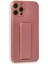 iPhone 12 Pro Kılıf Coco Karbon Standlı Kapak - Pembe 2