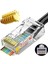 20 Adet Yeni Nesil RJ45 Cat5 Cat6 Ethernet Internet Kablo Soketi Konnektör Delikli 8P8C Jack Utp Kablo Ucu Gold Plated Jack 3