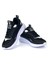 Unisex Siyah Beyaz Bağcıklı Esnek Hafif Günlük Sneaker Spor Ayakkabı 2