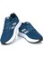 Erkek Indigo Bağcıklı Nefes Alan Esnek Hafif Günlük Sneaker Spor Ayakkabı 2