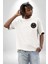 Mısır Atum Ilkel Yaratıcı Tanrısı Beyaz Oversize Kadın Erkek Ön Minimal Baskılı Tişört 4