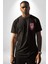 Neon Renkler Baykuş Siyah Oversize Kadın Erkek Ön Minimal Baskılı Tişört 3