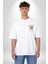 Satranç Her Zaman Satranç Oynamam. Beyaz Oversize Kadın Erkek Ön Minimal Baskılı Tişört 5