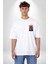 Karanlık Mizah Beyaz Oversize Kadın Erkek Ön Minimal Baskılı Tişört 5