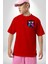 Crop Top Etek Retro Boom Box Plak Genç Kız Kırmızı Oversize Kadın Erkek Ön Minimal Baskılı Tişört 4
