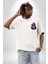 Cool Dedektif Kedi Beyaz Oversize Kadın Erkek Ön Minimal Baskılı Tişört 1