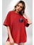 Mut Ana Tanrıça, Firavunun Koruyucusu Kırmızı Oversize Kadın Erkek Ön Minimal Baskılı Tişört 5