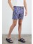 Çizgi Baskılı Cepli Deniz Şortu 1