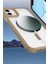 iPhone 12 Kılıf Enka Magsafe Silikon Kılıf - Desert 3