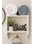 Bath Yazılı Dekoratif Banyo Biblosu | Banyolar Için Şık Dekor 1