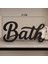 Bath Yazılı Dekoratif Banyo Biblosu | Banyolar Için Şık Dekor 2