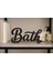 Bath Yazılı Dekoratif Banyo Biblosu | Banyolar Için Şık Dekor 3