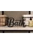 Bath Yazılı Dekoratif Banyo Biblosu | Banyolar Için Şık Dekor 4