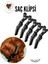 Turk Saç Pensi Saç Klipsi 5 Adet Crocodile Design - MCT3858-2334 1