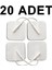 20 Adet Kablolu Tens Pedi Elektrodu 5x5 cm 2