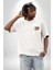 Stay Together Yaratıcı ve Enerjik Sokak Modası Beyaz Oversize Kadın Erkek Ön Minimal Baskılı Tişört 5