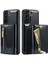 Samsung Galaxy S21 4g / 5g 2'si 1 Arada Simli Pu Deri Kaplamalı Pc + Tpu Düşmeye Karşı Manyetik Çıkarılabilir Fermuarlı Cüzdan Telefon Kılıfı Kickstand ile (Yurt Dışından) 1