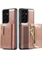 Samsung Galaxy S21 Ultra 5g Parıltılı Manyetik Çıkarılabilir Fermuarlı Cep Kılıfı Kickstand Pu Deri Kaplamalı Pc + Tpu Koruyucu Telefon Kılıfı (Yurt Dışından) 1