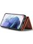 Samsung Galaxy S21 4g / 5g 2'si 1 Arada Simli Pu Deri Kaplamalı Pc + Tpu Düşmeye Karşı Manyetik Çıkarılabilir Fermuarlı Cüzdan Telefon Kılıfı Kickstand ile (Yurt Dışından) 4