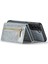 Samsung Galaxy S21 4g / 5g 2'si 1 Arada Simli Pu Deri Kaplamalı Pc + Tpu Düşmeye Karşı Manyetik Çıkarılabilir Fermuarlı Cüzdan Telefon Kılıfı Kickstand ile (Yurt Dışından) 3