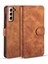 Samsung Galaxy S21 4g/5g Retro Stil Deri Cüzdan Kılıf Standı Kapağı (Yurt Dışından) 1