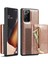 Samsung Galaxy NOTE20 Ultra / NOTE20 Ultra 5g 2'si 1 Arada Simli Pu Deri Kaplamalı Pc + Tpu Düşmeye Karşı Destekli Manyetik Çıkarılabilir Fermuarlı Cüzdan Telefon Kılıfı (Yurt Dışından) 1