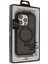iPhone 15 Pro Max Zorda Airbag Magsafe Standlı Kapak - Titan Gri 4