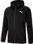 Erkek Puma Black Puma Evostrıpe Core Fz Hoodie Siyah Erkek Hoodie 4