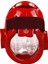 TKSK-100 Red-L Camlı Taekwondo Kaskı L Beden Kırmızı 2