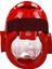 TKSK-100 Red-S Camlı Taekwondo Kaskı S Beden Kırmızı 2