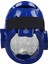 TKSK-100 Blue-M Camlı Taekwondo Kaskı M Beden Mavi 2