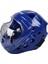 TKSK-100 Blue-S Camlı Taekwondo Kaskı S Beden Mavi 3