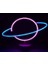 Neon Işıklı Satürn Lamba Pil+Usb 3
