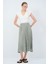 Beli Lastikli Piliseli Midi Etek Cagla Yesili 12745148000 3