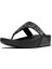 Kadın Terlik JE3-090 Fitflop Lulu Crystal-Mix Toe-Post All Black 5