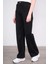 7810 Bayan Jean Maria Wide Leg Pantolon Siyah 2