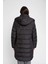 Puffer Şişme Uzun Mont Parka Su İtici Regular Kalıp Çıkarılabilir Kapüşonlu A1315AX23WN 9