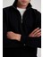 Comfort Regular Fit Rahat Kalıp Fermuarlı Dik Yaka Basic Düz Sweatshirt X7405AZ23AU 9