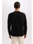 Regular Fit Bisiklet Yaka Kalın Basic Düz Sweatshirt T3777AZ23AU 8