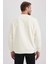 Regular Fit Bisiklet Yaka Basic Düz Pelüş Sweatshirt A6818AX23WN 8