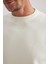 Relax Fit Bisiklet Yaka Basic Düz Triko Kazak A8449AX23WN 7