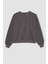 Coool Oversize Geniş Kalıp Bisiklet Yaka Kalın Basic Düz Sweatshirt A4177AX23WN 7