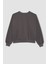 Coool Oversize Geniş Kalıp Bisiklet Yaka Kalın Basic Düz Sweatshirt A4177AX23WN 8