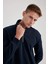 Comfort Regular Fit Rahat Kalıp Fermuarlı Dik Yaka Basic Düz Sweatshirt X7405AZ23AU 7