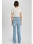 Mia Flare Fit Yüksek Bel Yırtmaçlı İspanyol Paça Uzun Jean Pantolon A5153AX23HS 8