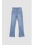 Mia Flare Fit Yüksek Bel Yırtmaçlı İspanyol Paça Uzun Jean Pantolon A5153AX23HS 9