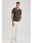 Slim Fit V Yaka Tişört B0646AXNS 2